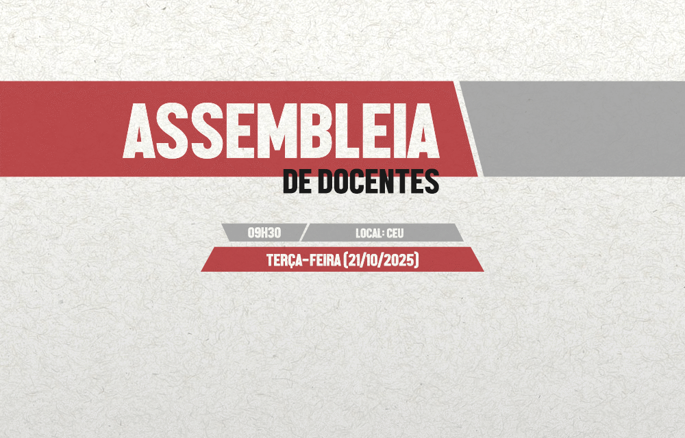 ADUSC convoca Assembleia Docente para terça-feira (21)