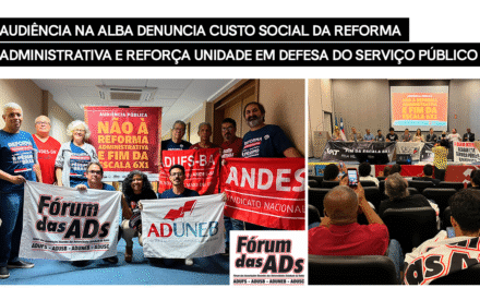 Audiência na ALBA denuncia custo social da reforma administrativa e reforça unidade em defesa do serviço público