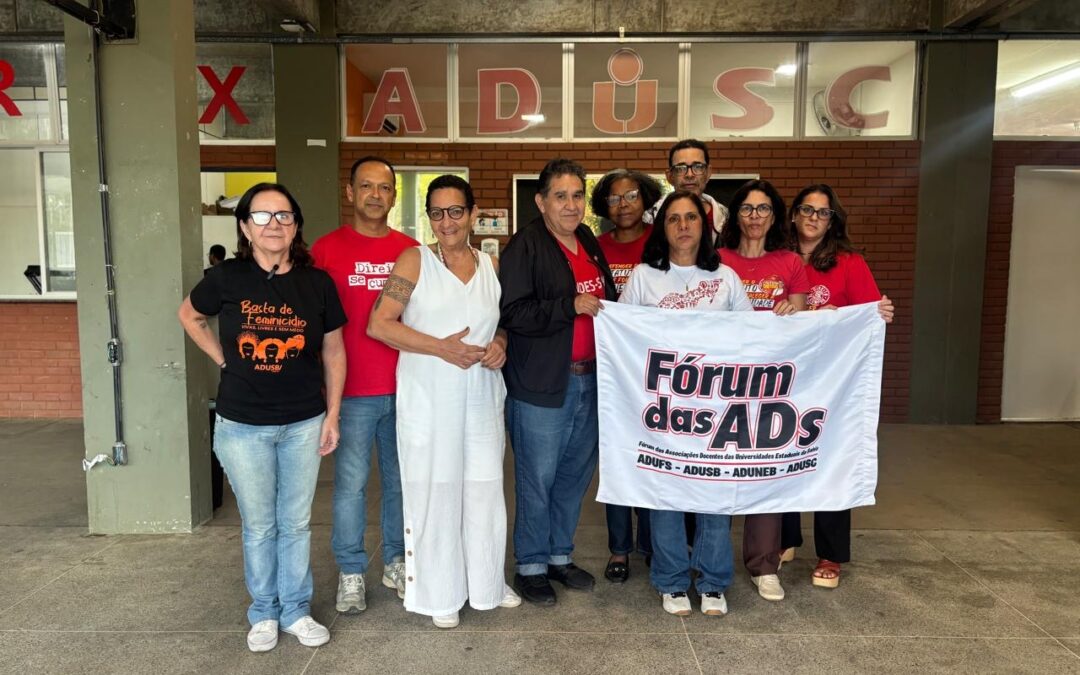 Agenda na ADUSC amplia articulação entre representações das Universidades Estaduais da Bahia